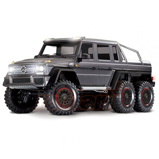 TRAXXAS 1/10 TRX-6 MERCEDES-BENZ G63 AMG 6X6 SILVER RTR 6WD CRAWLER W/ TQI LINK & CLIPLESS BODY [88296-4-SLVR]