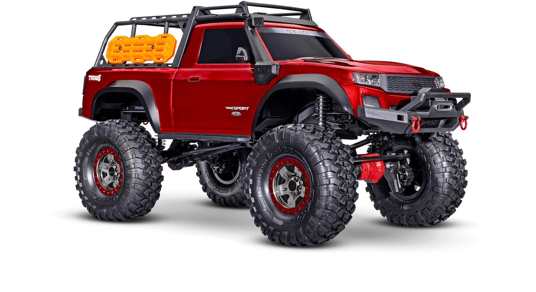 TRAXXAS TRX-4 4WD SPORT HIGH TRAIL TRUCK RED EDITION RTR EP W/ LED LIGHTS TQ 2.4GHZ RADIO [82044-4-RED]
