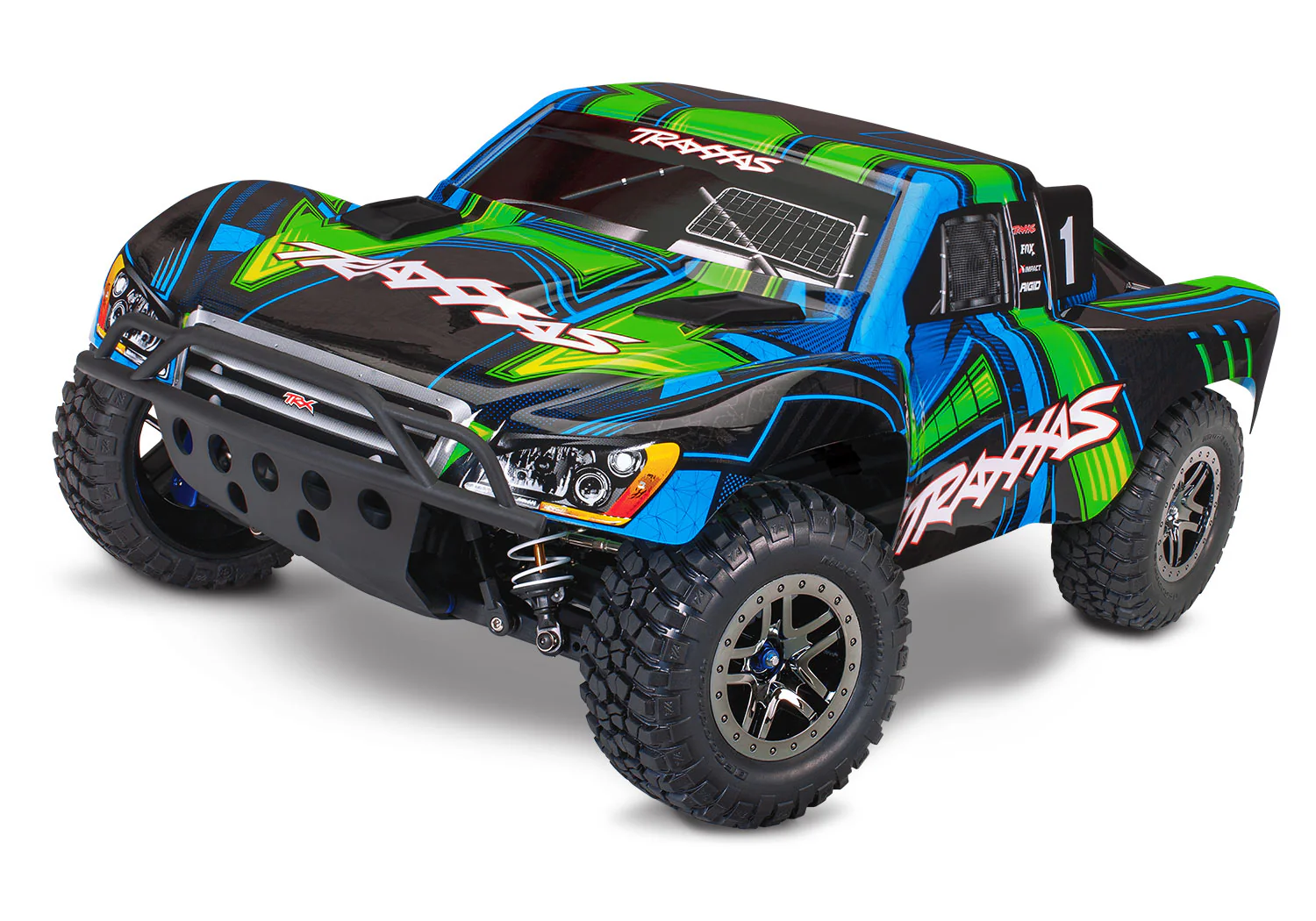 TRAXXAS 4WD SLASH 4X4 ULTIMATE BRUSHLESS SHORT COURSE TRUCK GREEN EDITION RTR EP W/ 2.4GHZ RADIO [68277-4-GRN]