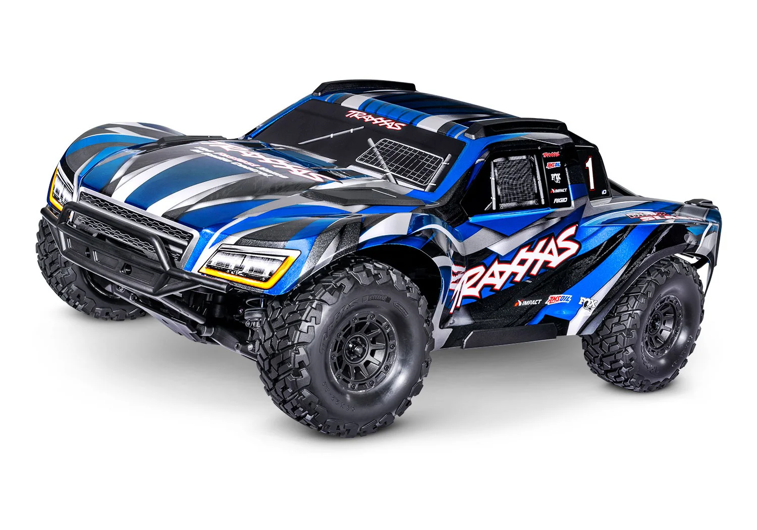 TRAXXAS 4WD MAXX SLASH TRUCK BLUE EDITION RTR EP W/ TQ 2.4GHZ RADIO [102076-4-BLUE]