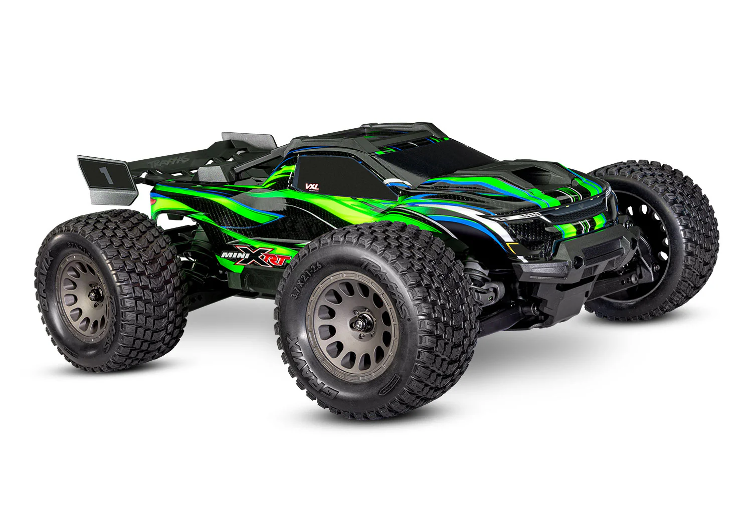 TRAXXAS 1/10 MINI XRT 4WD BRUSHLESS MONSTER TRUCK GREEN VERSION EP W/TQI TRAXXAS LINK ENABLED 2.4GHZ RADIO SYSTEM & TSM [108076-1-GRN]
