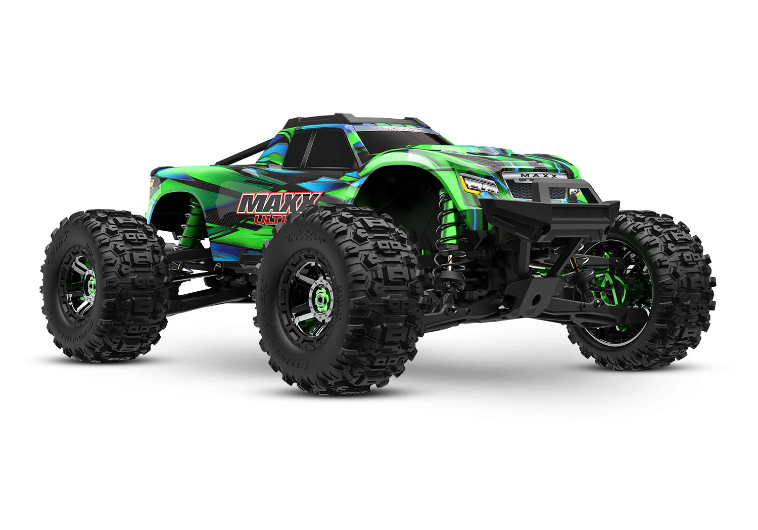 TRAXXAS 1/10 MAXX ULTIMATE 4WD MONSTER TRUCK GREEN VERSION RTR EP W/ TQI 2.4GHZ RADIO [89087-4-GRN]