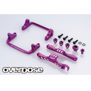 Overdose Aluminum Battery Holder TYPE-2 for GALM/Purple [OD3893]