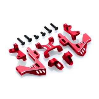 Overdose Aluminum Front Bulkhead Type-3 (For GALM Series/Red) [OD3439]