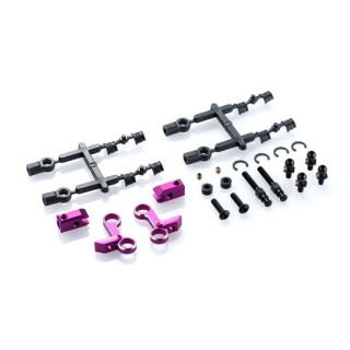 Overdose Adjustable Aluminum Front Upper Arm Type-2 (For OD / Purple) [OD2940]