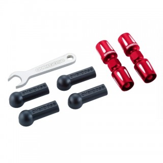 Overdose Aluminum Push Rod Turnbuckle GALM Red [OD3872]