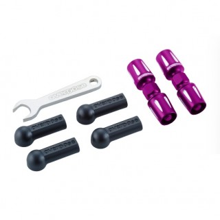 Overdose Aluminum Push Rod Turnbuckle GALM Purple [OD3871]