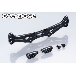 Overdose ES Aluminum Rear Shock Tower GALM Series Black [OD3856]
