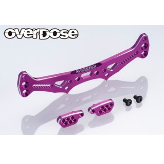 Overdose ES Aluminum Rear Shock Tower GALM Series Purple [OD3854]