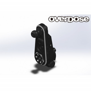 Overdose JT Aluminum Direct Servo Horn Type2 Black/Futaba [OD3889]