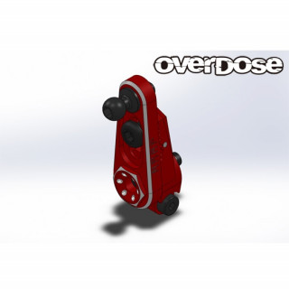 Overdose JT Aluminum Direct Servo Horn Type2 Red/Futaba [OD3888]