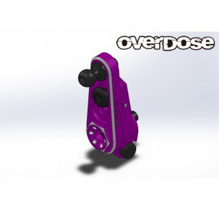 Overdose JT Aluminum Direct Servo Horn Type2 Purple/Futaba [OD3887]