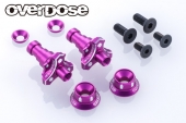 Overdose Aluminum One-Piece Axle Shaft Type-2 (For OD/RWD Front/5mm/Purple) [OD3983]
